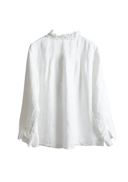 Stringy White White Stringy Selvedge Linen Shirt – Colorlinen