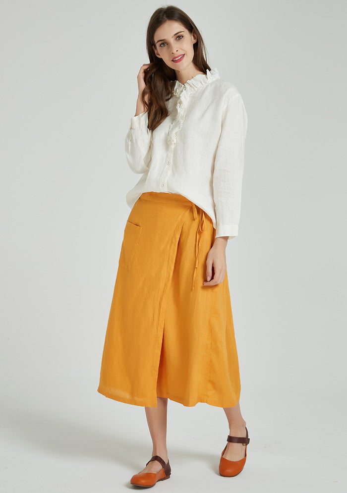 Stringy White White Stringy Selvedge Linen Shirt – Colorlinen